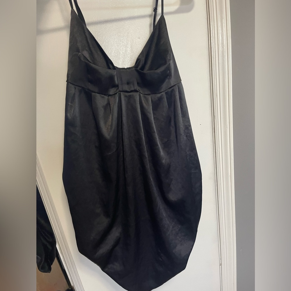 Black silky dress from Wet Seal